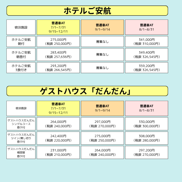 江田島自動車学校　合宿免許料金